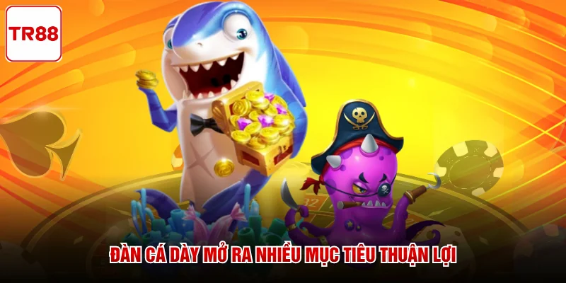 Đàn cá dày mở ra nhiều mục tiêu thuận lợi
