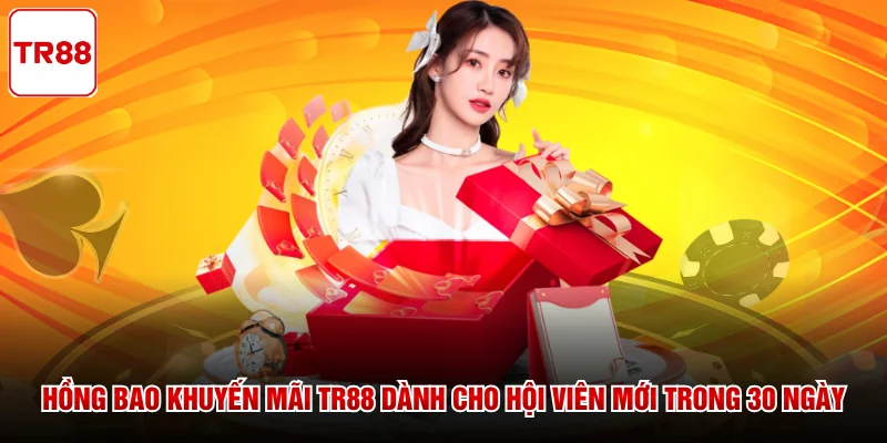 Hồng bao khuyến mãi TR88 dành cho hội viên mới trong 30 ngày